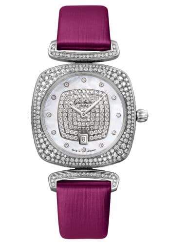 Glashütte Original Pavonina Date White Gold / Diamond / MOP - Diamond / Satin