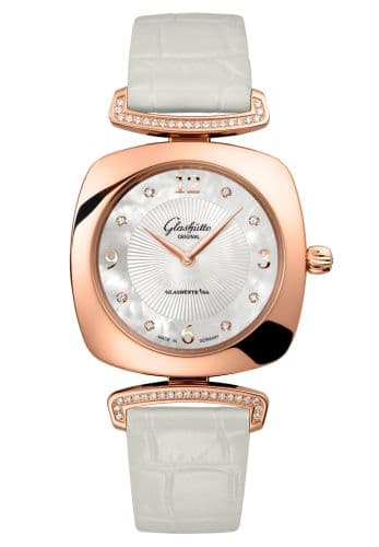 Glashütte Original Pavonina Red Gold / Diamond / MOP / Alligator