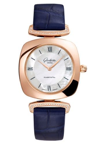 Glashütte Original Pavonina Red Gold / Diamond / MOP / Alligator
