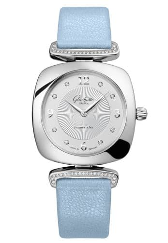 Glashütte Original Pavonina Stainless Steel / Diamond / Silver / Calf