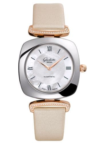 Glashütte Original Pavonina Stainless Steel / Red Gold / Diamond / MOP / Calf