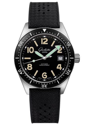 Glashütte Original SeaQ 1969 Date Stainless Steel / Black / Rubber / Pin