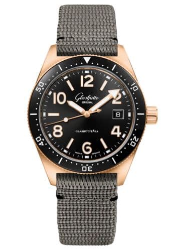 Glashütte Original SeaQ Date Red Gold / Black / Synthetic