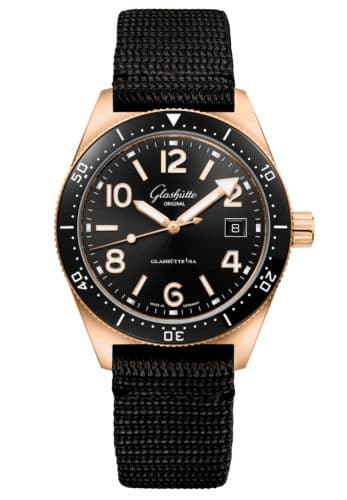 Glashütte Original SeaQ Date Red Gold / Black / Synthetic