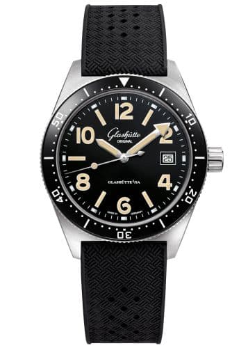 Glashütte Original SeaQ Date Stainless Steel / Black / Rubber / Pin