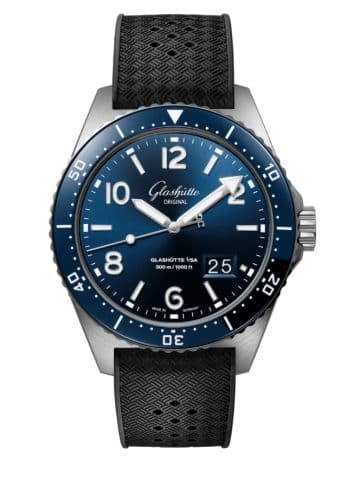 Glashütte Original SeaQ Panorama Date Stainless Steel / Blue / Rubber - Folding