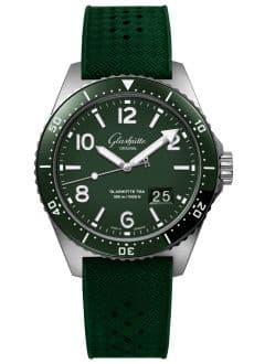 Glashütte Original SeaQ Panorama Date Stainless Steel / Green / Rubber - Folding