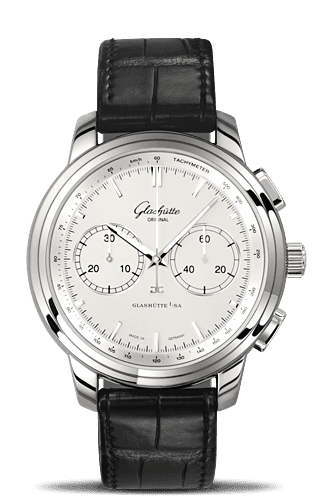 Glashütte Original Senator Chronograph XL Silver