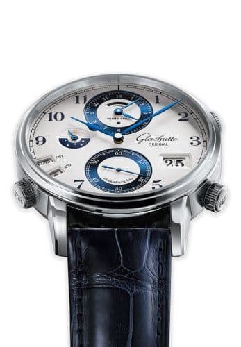 Glashütte Original Senator Cosmopolite Stainless Steel / China SKP / Alligator / Folding
