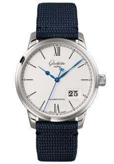 Glashütte Original Senator Excellence Panorama Date Stainless Steel / Silver / Synthetic - Folding