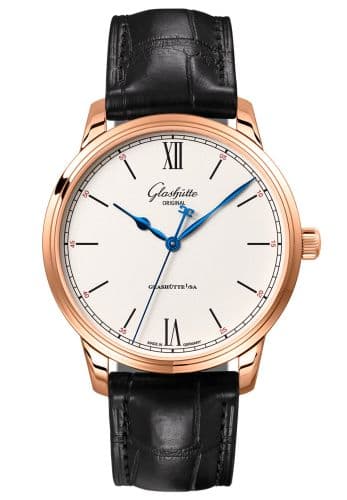 Glashütte Original Senator Excellence Red Gold / Silver / Alligator / Folding