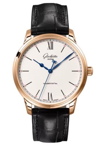 Glashütte Original Senator Excellence Red Gold / Silver / Alligator - Pin