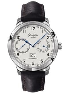 Glashütte Original Senator Observer Stainless Steel / Silver / Calf - Folding