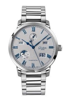Glashütte Original Senator Perpetual Calendar Stainless Steel / Grey / Bracelet