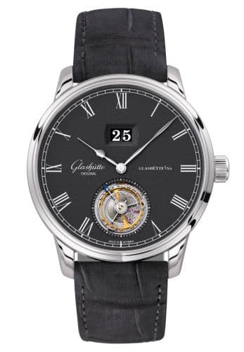Glashütte Original Senator Tourbillon White Gold / Grey / Alligator / Folding