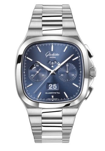 Glashütte Original Seventies Chronograph Panorama Date Blue / Bracelet