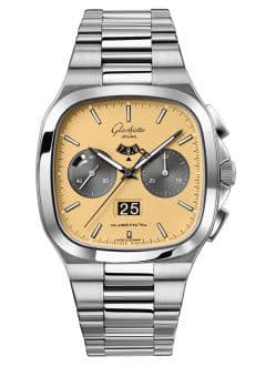 Glashütte Original Seventies Chronograph Panorama Date Golden Bay / Bracelet