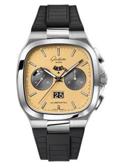 Glashütte Original Seventies Chronograph Panorama Date Golden Bay / Rubber
