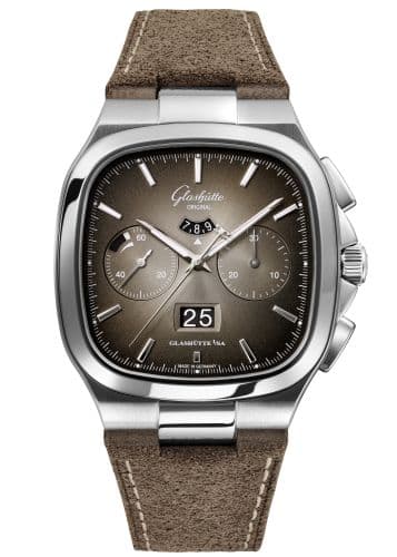 Glashütte Original Seventies Chronograph Panorama Date Grey / Nubuck / Folding