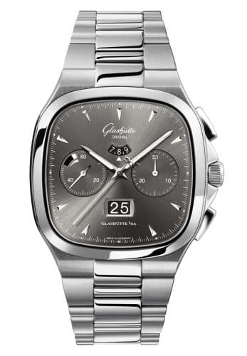 Glashütte Original Seventies Chronograph Panorama Date Ruthenium / Bracelet