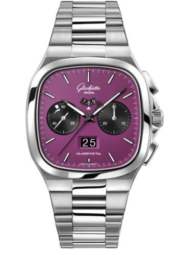 Glashütte Original Seventies Chronograph Panorama Date Stainless Steel / Plasma / Bracelet
