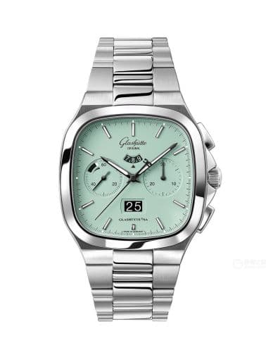 Glashütte Original Seventies Chronograph Panorama Date Turquoise / Bracelet