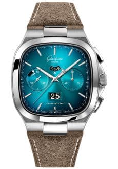 Glashütte Original Seventies Chronograph Panorama Date Turquoise / Nubuck / Folding