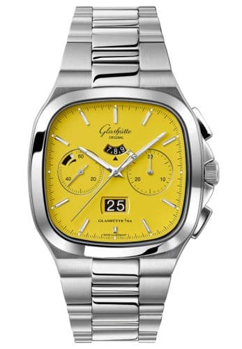 Glashütte Original Seventies Chronograph Panorama Date Yellow / Bracelet
