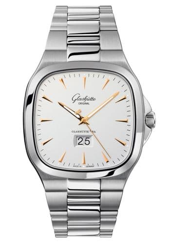 Glashütte Original Seventies Panorama Date Silver / Bracelet