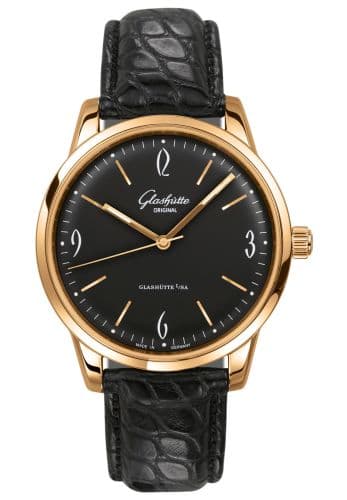 Glashütte Original Sixties Rose Gold / Black / Alligator / Pin