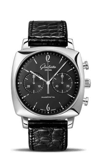 Glashütte Original Sixties Square Chronograph Stainless Steel / Black