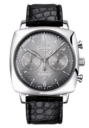 Glashütte Original Sixties Square Chronograph Stainless Steel / Rock