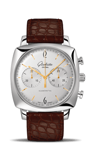 Glashütte Original Sixties Square Chronograph Stainless Steel / Silver