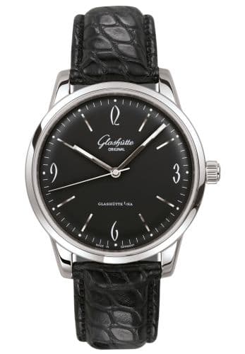 Glashütte Original Sixties Stainless Steel / Black / Alligator / Pin