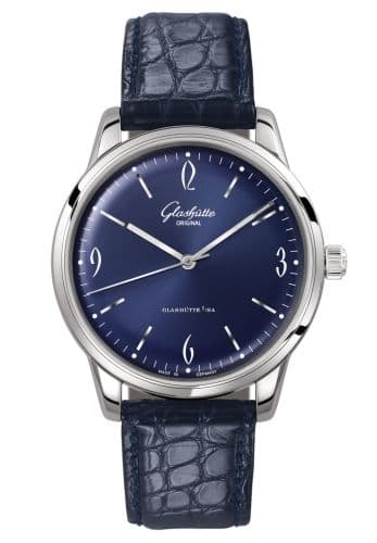 Glashütte Original Sixties Stainless Steel / Blue / Alligator / Pin