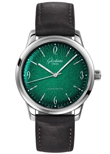 Glashütte Original Sixties Stainless Steel / Green / Calf / Pin / Annual Edition