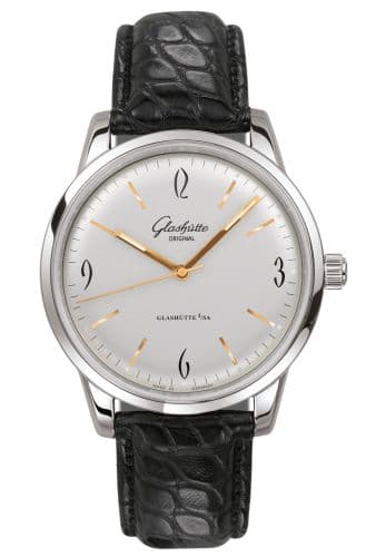 Glashütte Original Sixties Stainless Steel / Silver / Alligator / Pin