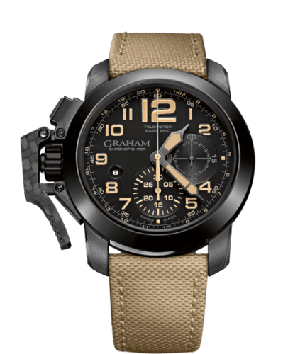 Graham Chronofighter Oversize Black Sahara