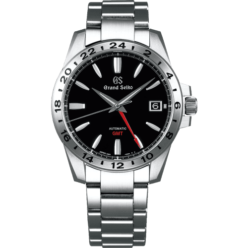 Grand Seiko Automatic GMT Stainless Steel / Black / Bracelet