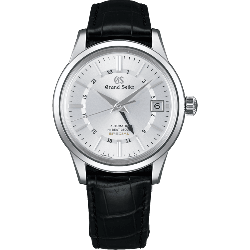 Grand Seiko Automatic Hi Beat 36000 GMT Special White Gold / Silver / Strap