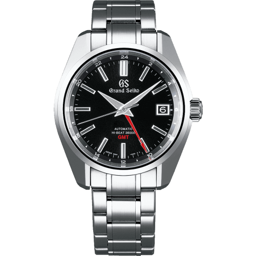 Grand Seiko Automatic Hi Beat 36000 GMT Stainless Steel / Black / Bracelet