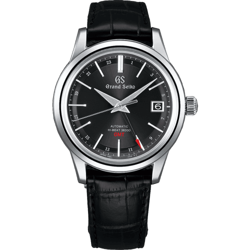 Grand Seiko Automatic Hi Beat 36000 GMT Stainless Steel / Black / Strap
