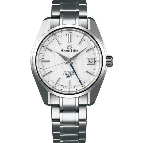Grand Seiko Automatic Hi Beat 36000 GMT Titanium / White / Bracelet