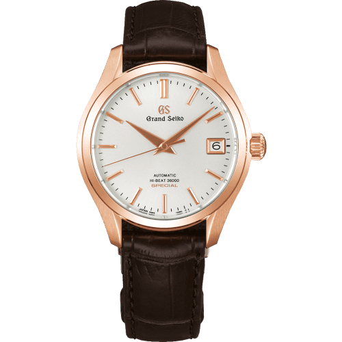 Grand Seiko Automatic Hi Beat 36000 Special Pink Gold / White / Strap