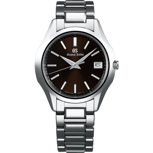 Grand Seiko Quartz Date Stainless Steel / Black / Bracelet