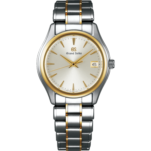 Grand Seiko Quartz Date Stainless Steel / Yellow Gold / Silver / Bracelet
