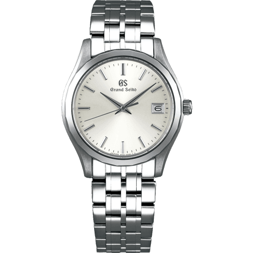 Grand Seiko Quartz Date White Gold / Silver / Bracelet