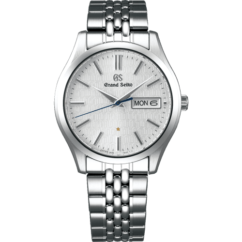 Grand Seiko Quartz Day Date Stainless Steel / Silver / Caliber 9F 25th Anniversary Limited Edition