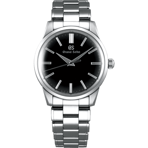 Grand Seiko Quartz Stainless Steel / Black / Bracelet
