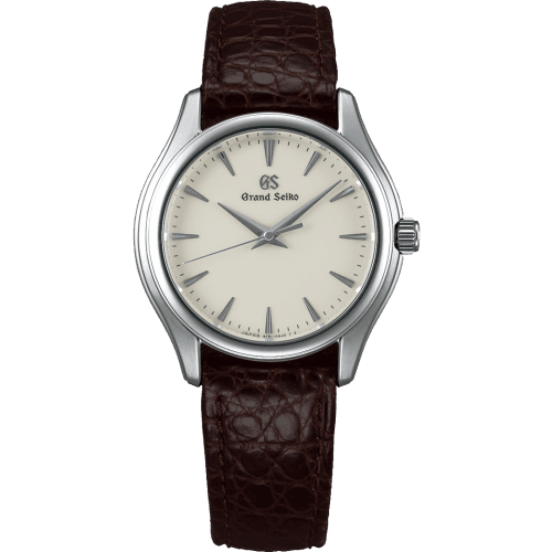 Grand Seiko Quartz Stainless Steel / Cream / Strap